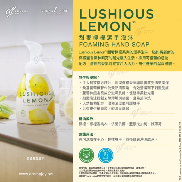 Lushious Lemon Foaming Hand Soap 甜奢檸檬潔手泡沫