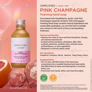 Simplified by Jacob + Kait Pink Champagne Foaming Hand Soap 粉紅夢幻潔手泡沫