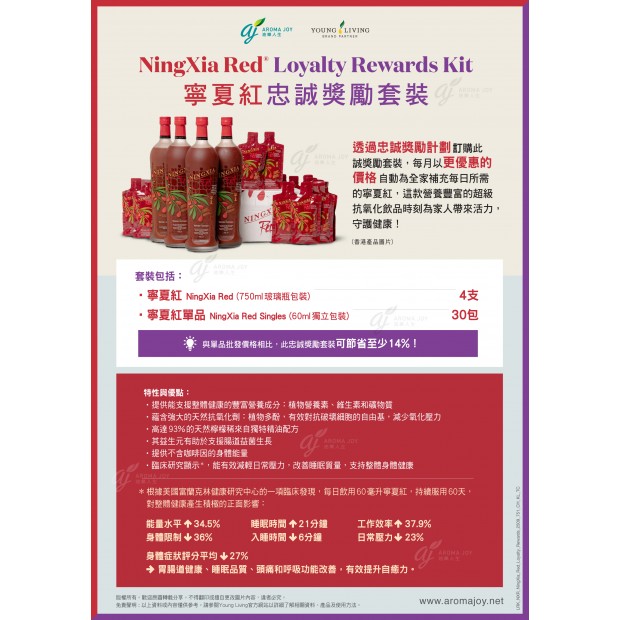 NingXia Red Loyalty Rewards Kit 寧夏紅忠誠獎勵套裝