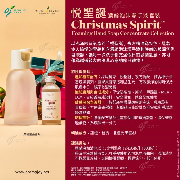 Christmas Spirit Foaming Hand Soap Concentrate Collection 悅聖誕濃縮泡沫潔手液套裝