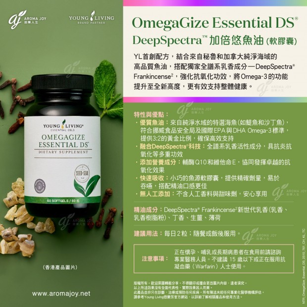 OmegaGize Essential DS加倍悠魚油 (軟膠囊)
