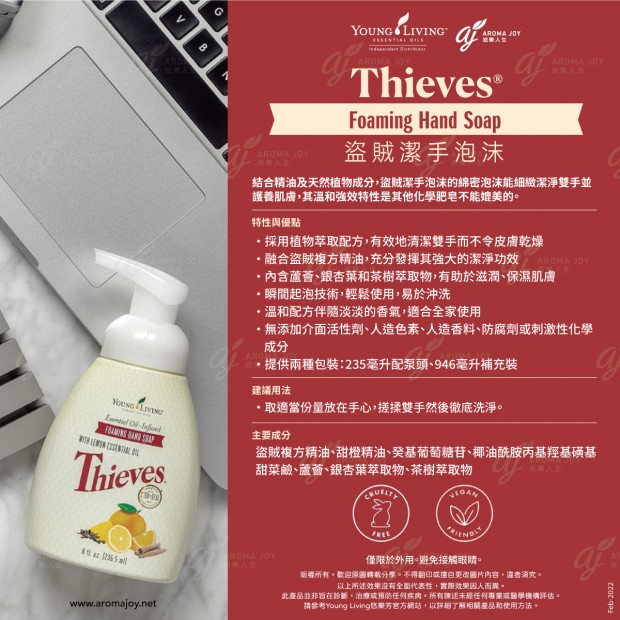 Thieves Foaming Hand Soap 盜賊潔手泡沫