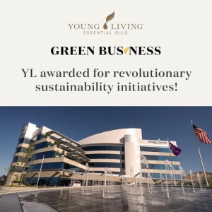 Young Living 在2020年度猶他州商業獎裡，在廢物與循環利用類別中取得“2020年綠色企業獎”！