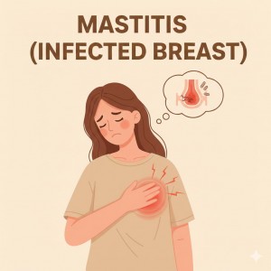 乳腺炎（乳房感染）(母乳餵哺)