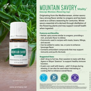 Mountain Savory Vitality 冬季香薄荷精油調味料