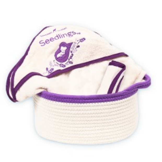 Seedlings Basket, Towel & Washcloth