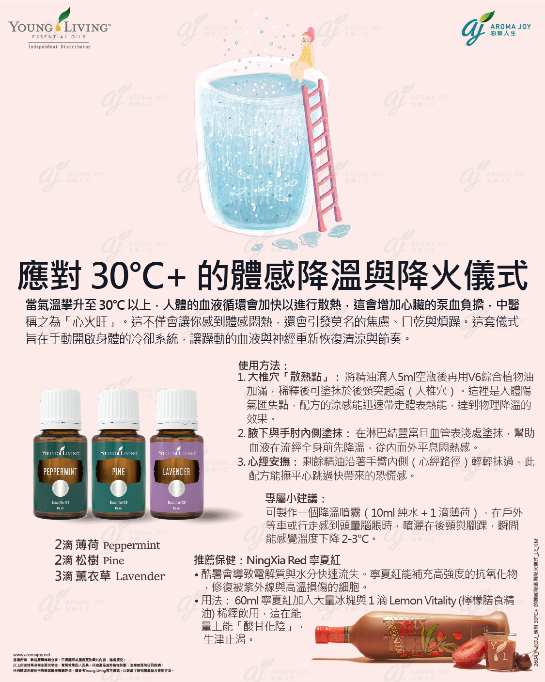 應對30C以上的體感降溫與降火儀式