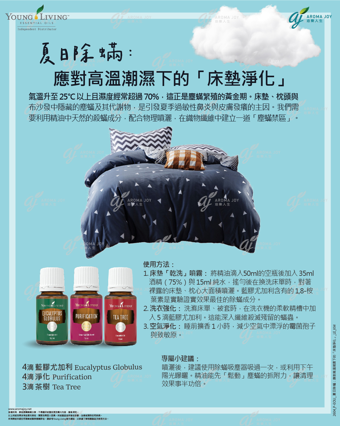 夏日除蟎:應對高溫潮濕下的床墊淨化