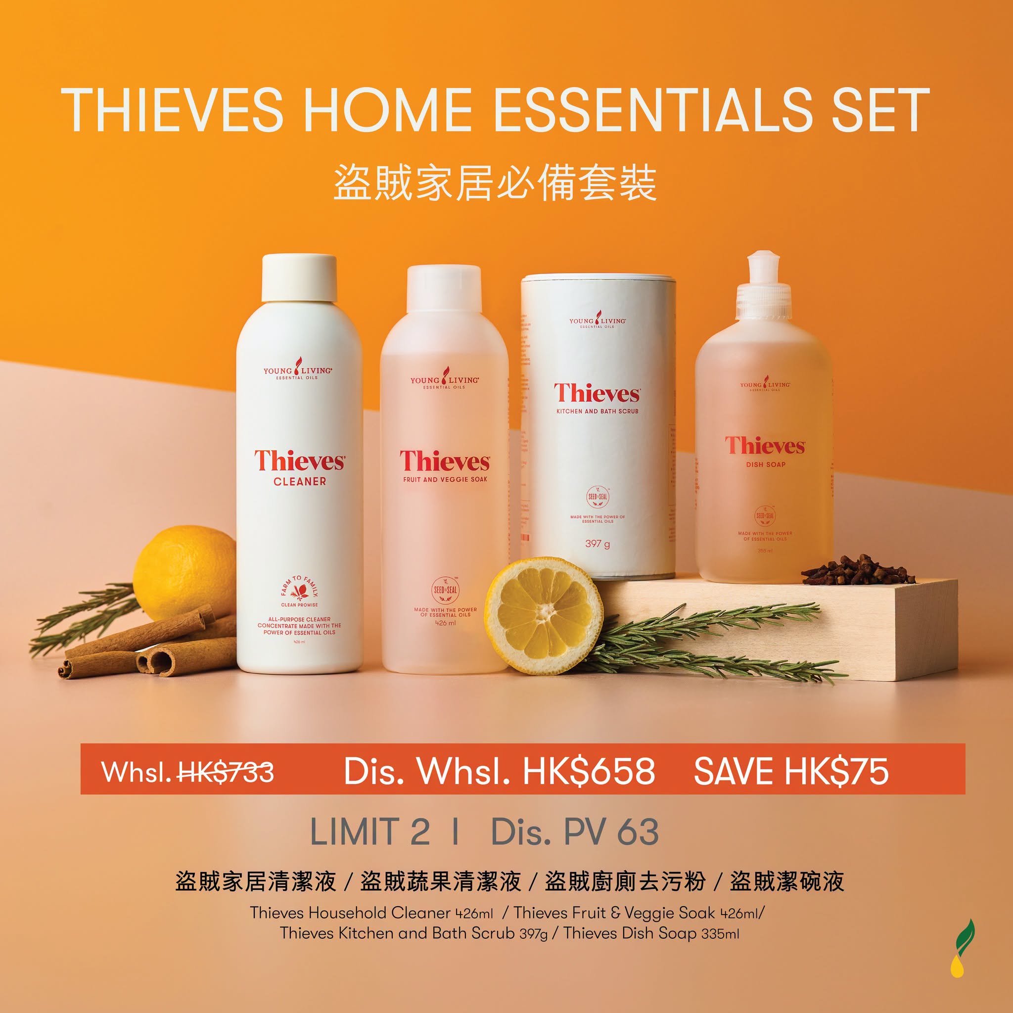 THIEVES HOME ESSENTIALS SET 盜賊家居必備套裝